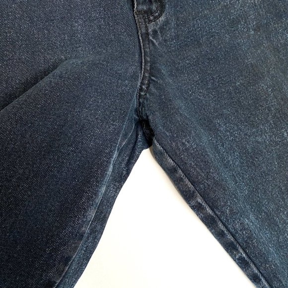 Vintage L.A. Blues Jeans High Rise 100% Cotton Black/Blue Wash Mom Relaxed Sz 10 - Picture 7 of 10